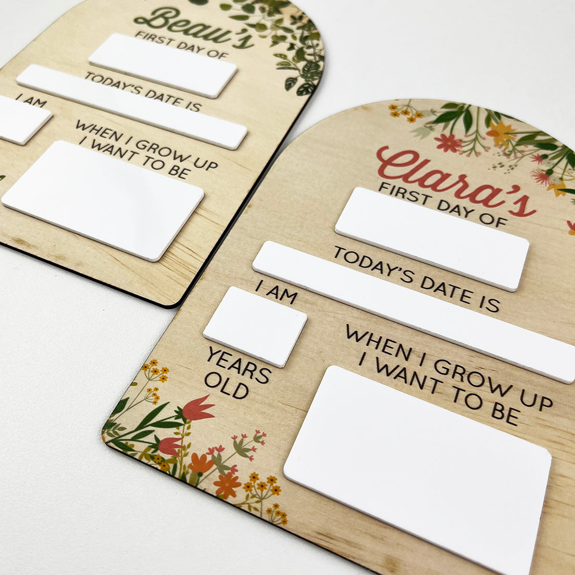 Vines Arch First Day Milestone Board