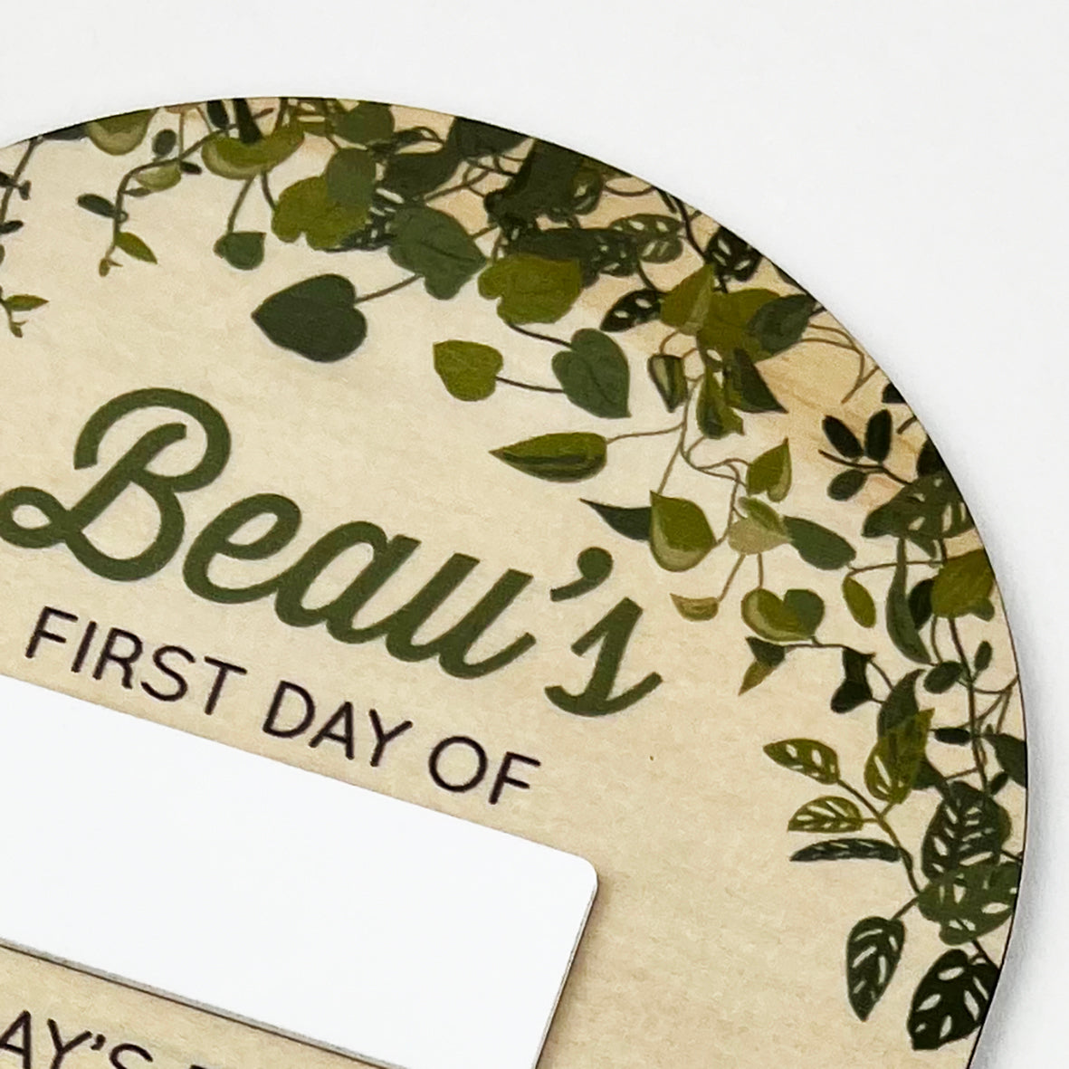 Vines Arch First Day Milestone Board