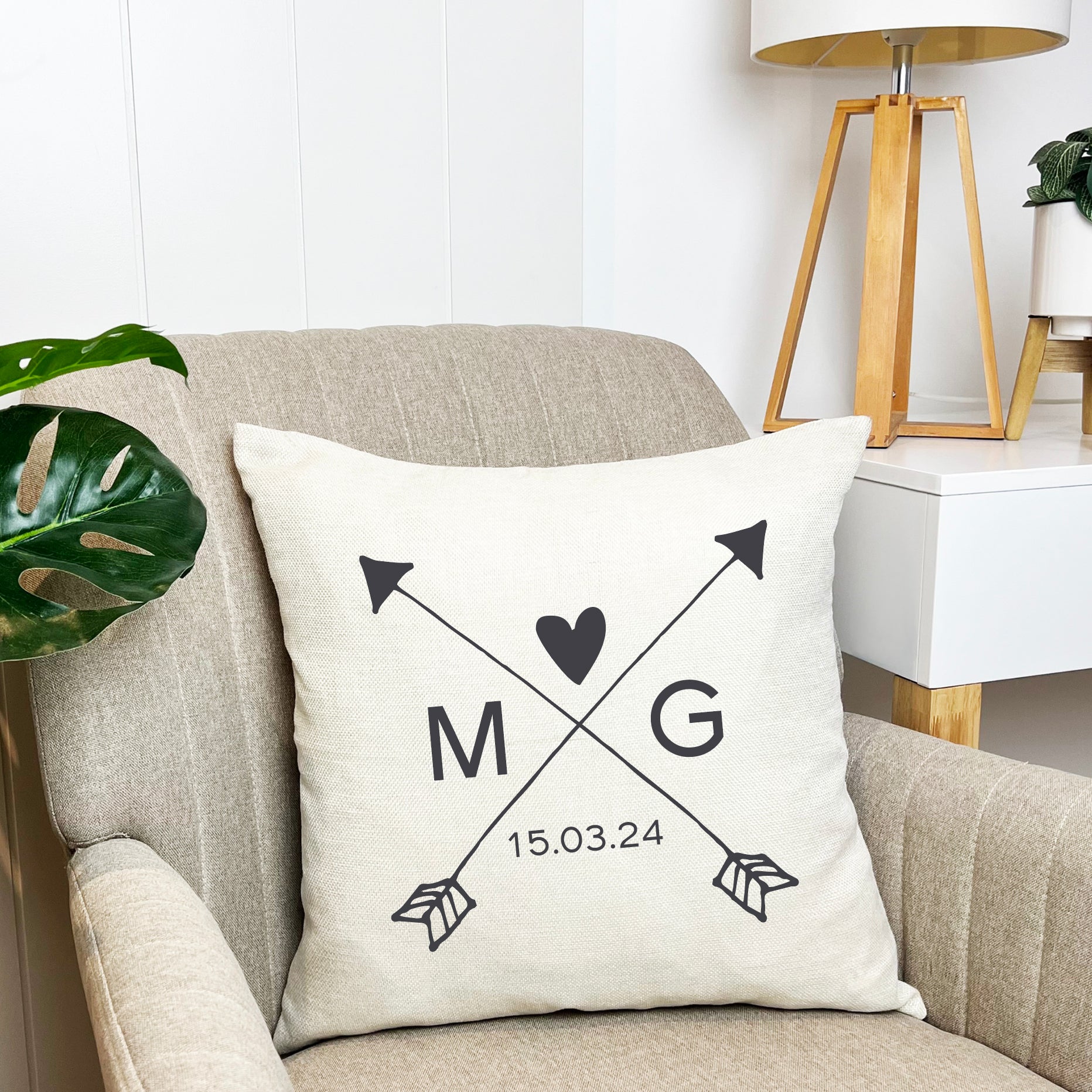 Personalised Arrows Cushion Cover