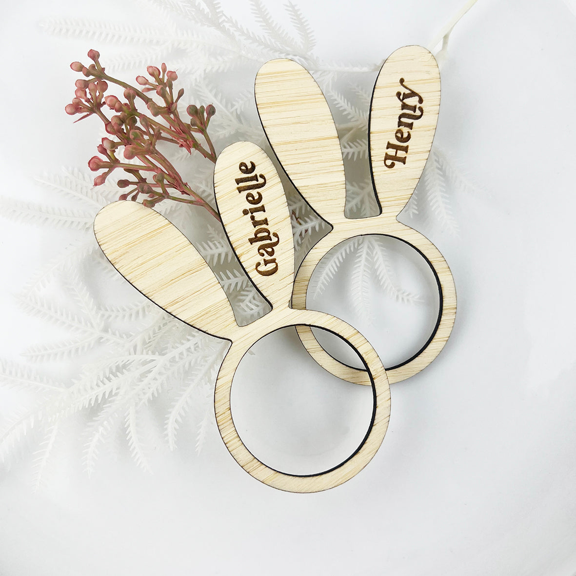 Personalised Bunny Ears Bamboo Napkin Holders