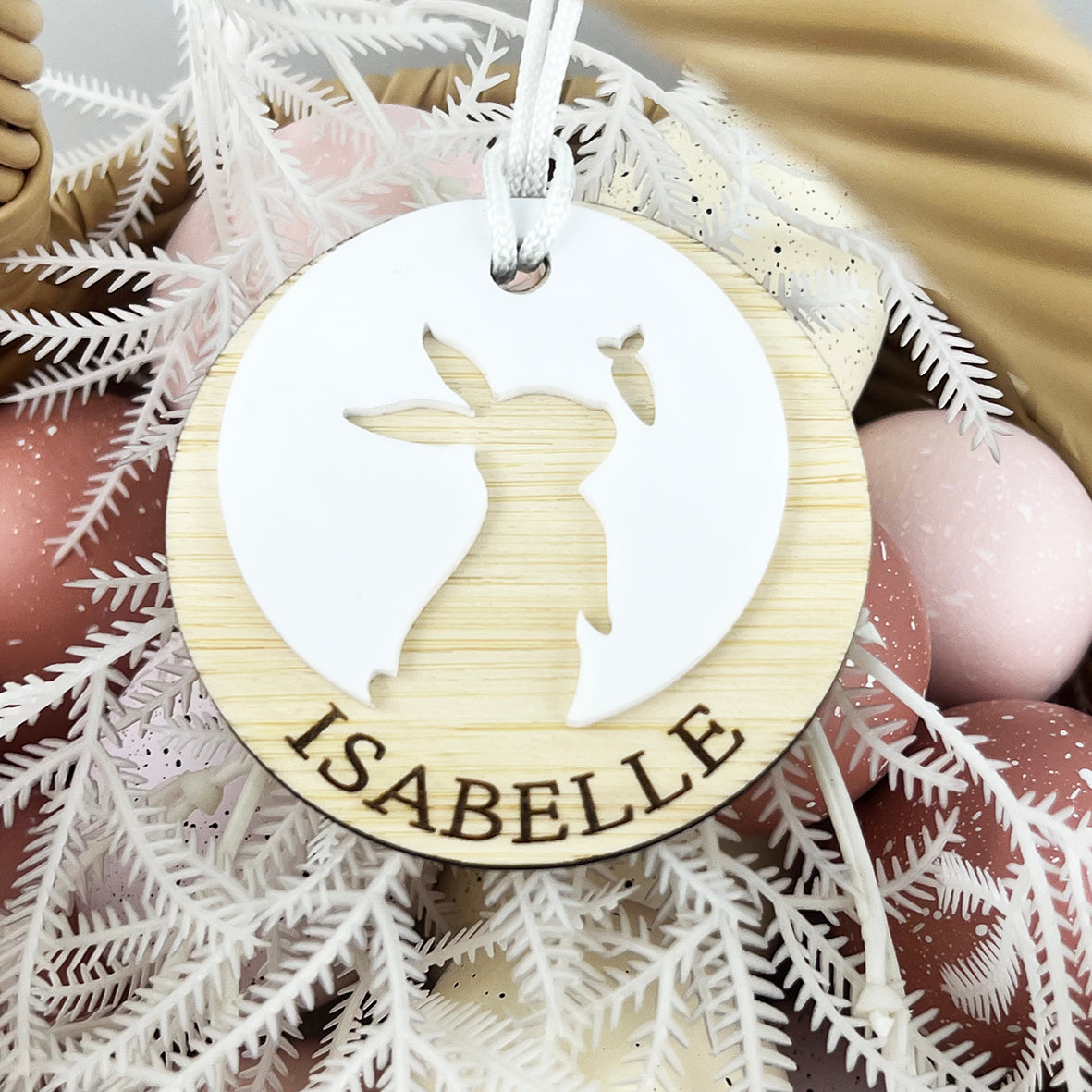 Bunny Silhouette Easter Name Tag