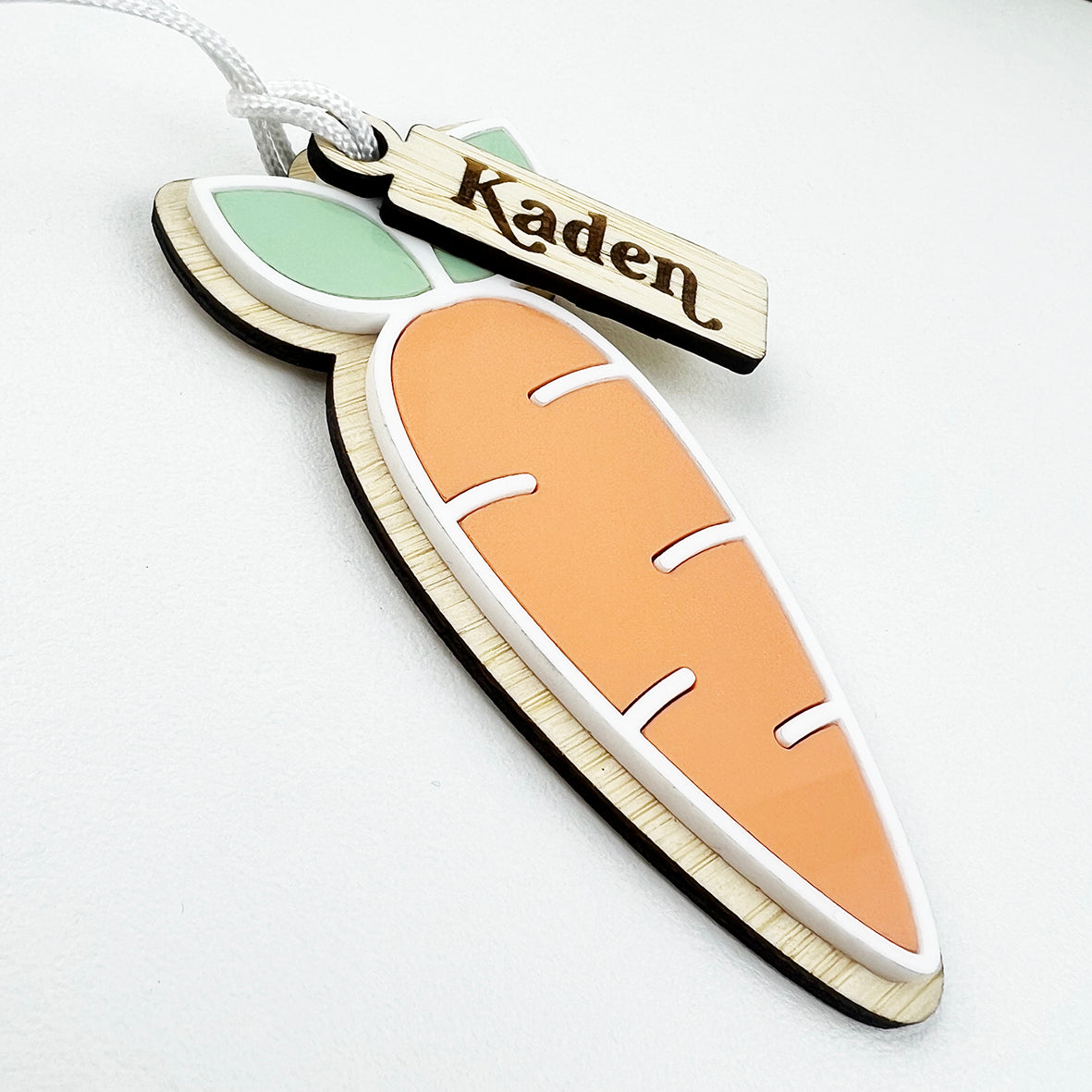 Cute Carrot Ornament and Name Tag