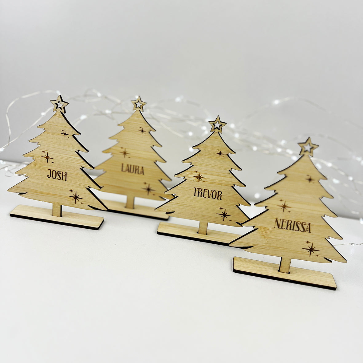 Personalised Christmas Tree Name Decorations (2 colours)