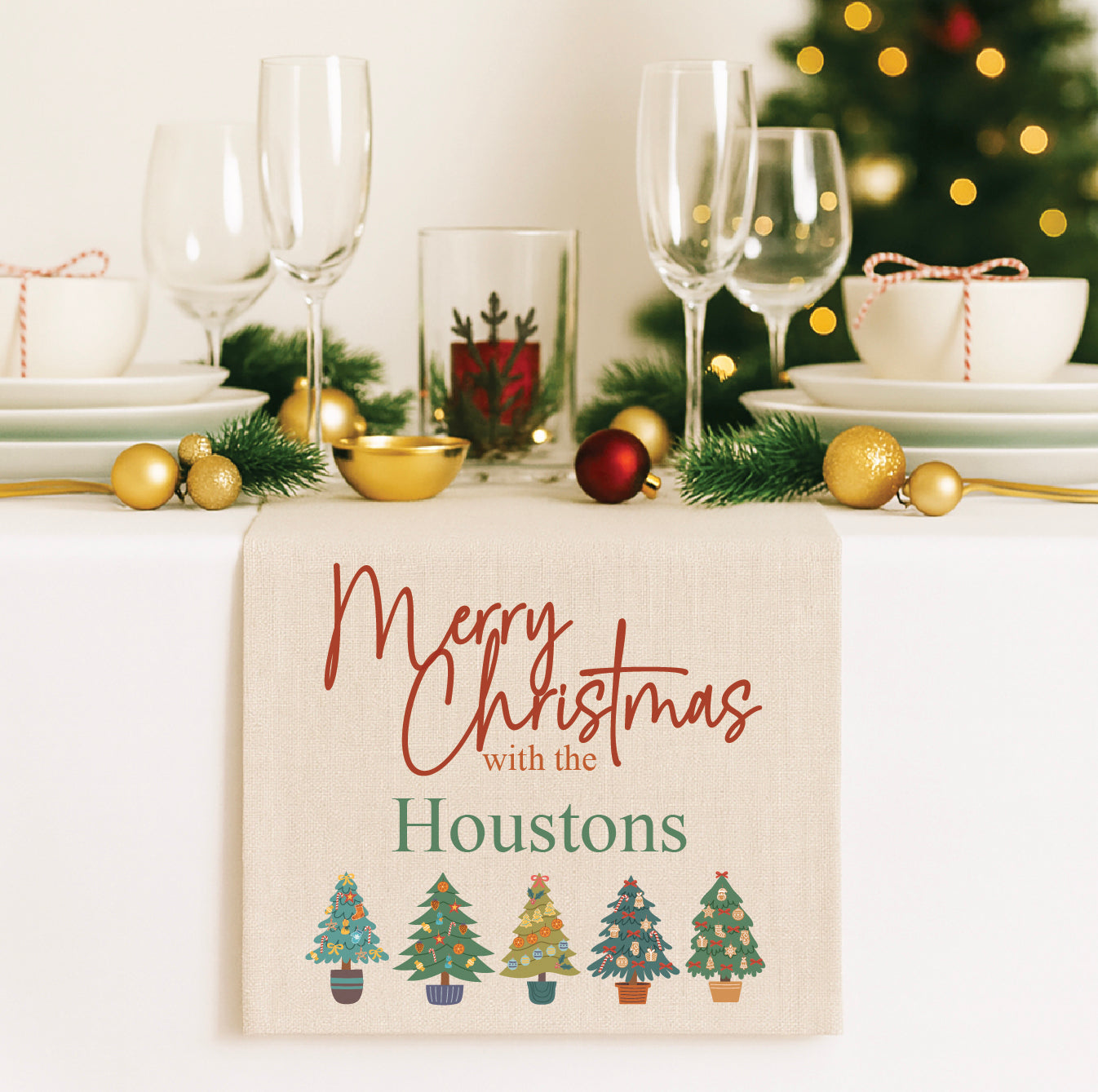 Christmas Trees Table Runner (2 sizes)