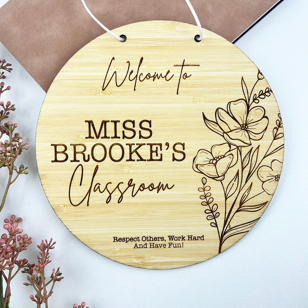 Personalised Classroom Wall Plaque