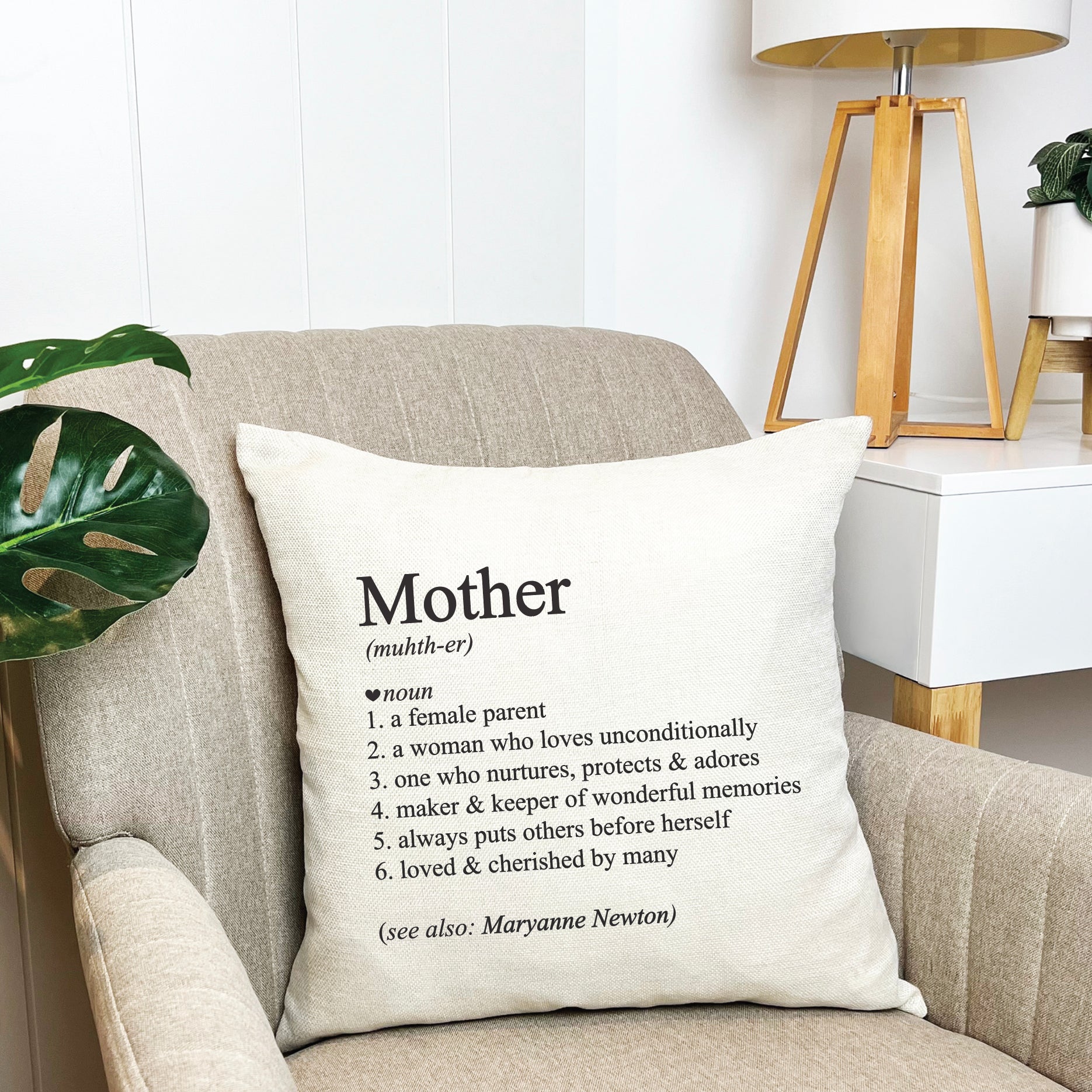 Personalised Mother Dictionary Cushion Cover