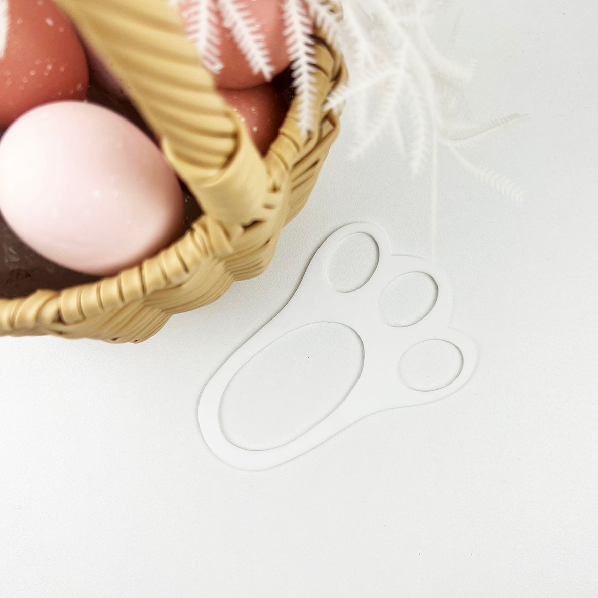 Easter Bunny Paw Stencil