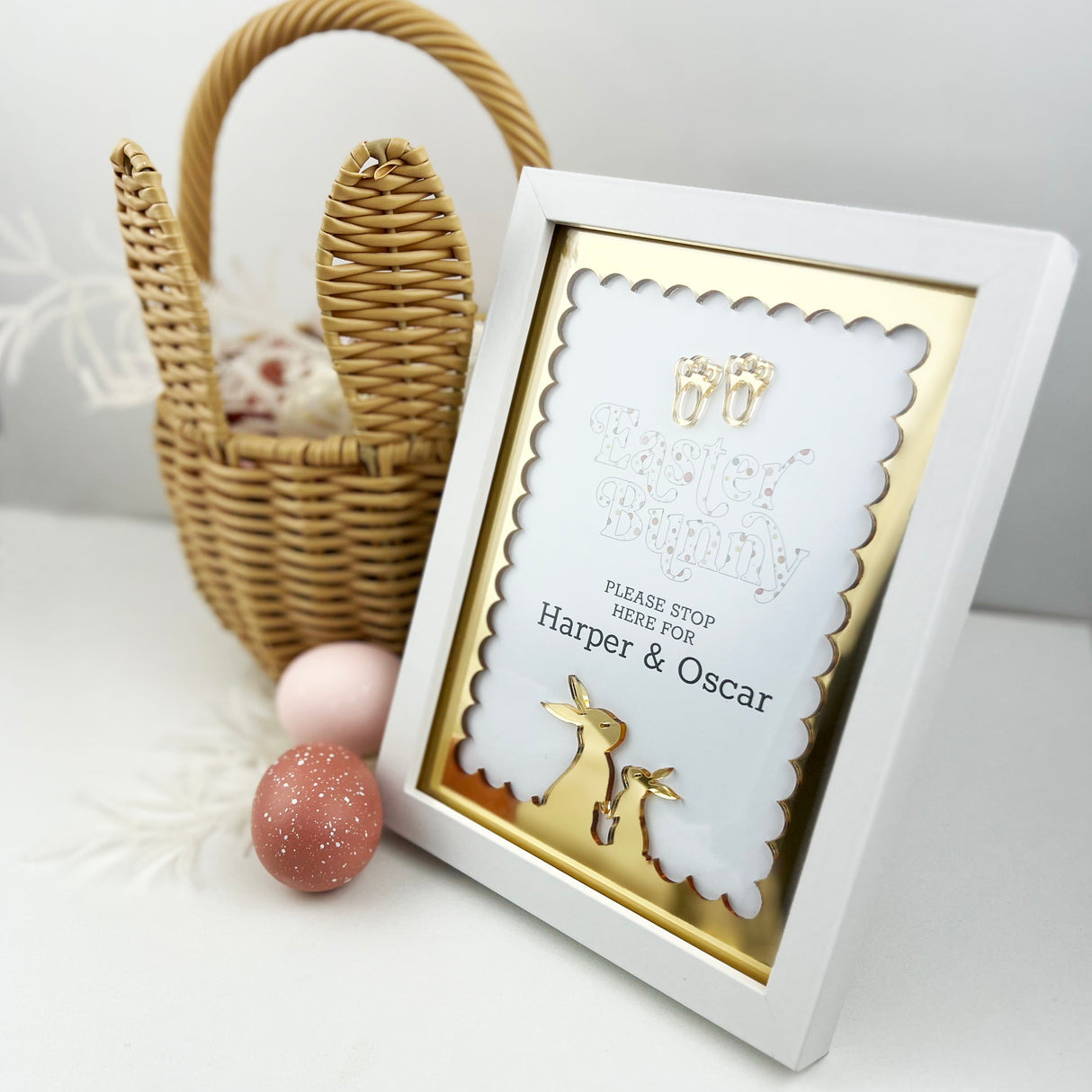 Easter Scalloped Mirror Frame (3 colours)