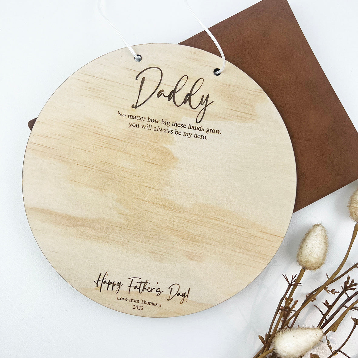 Father's Day Personalised Handprint Plaque