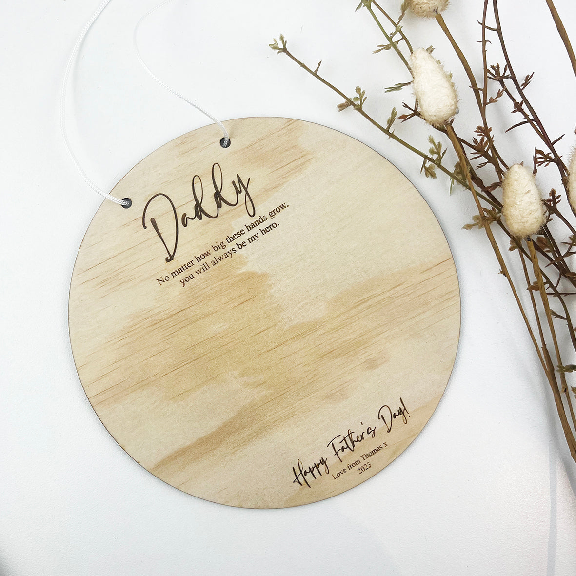 Father's Day Personalised Handprint Plaque