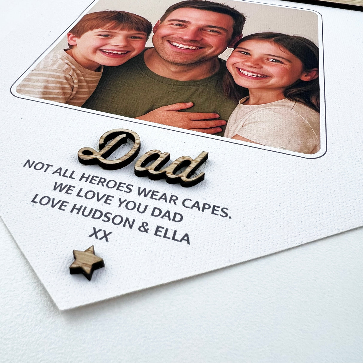 3D Photo & Quote Pennant Banner (2 colours)