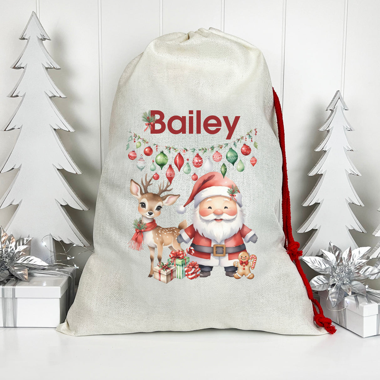 Garland Decorations Santa Sack (Updated Design)