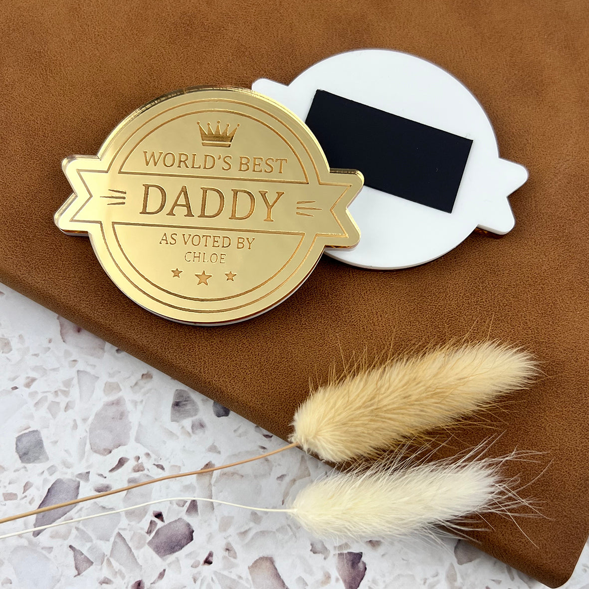 Personalised World's Best Gold Magnet