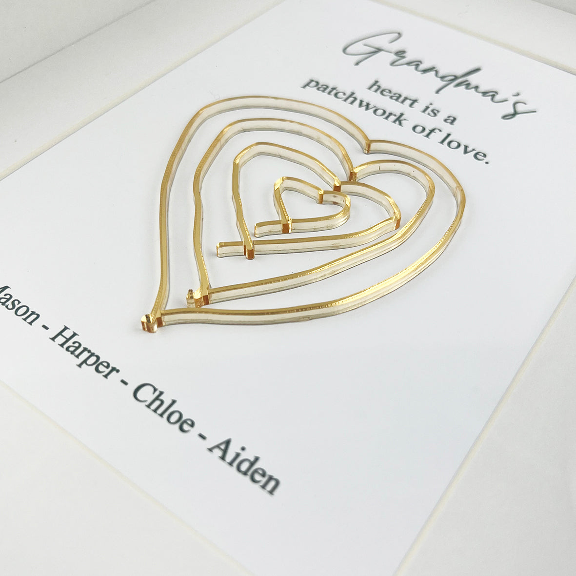 Personalised Heart Of Hearts Framed Print