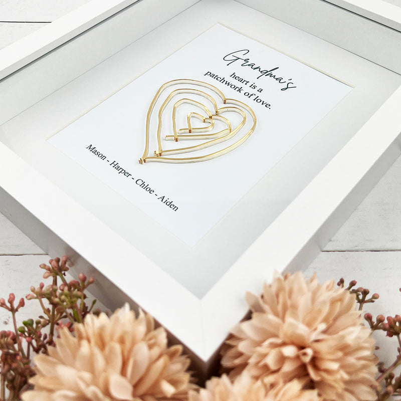 Personalised Heart Of Hearts Framed Print