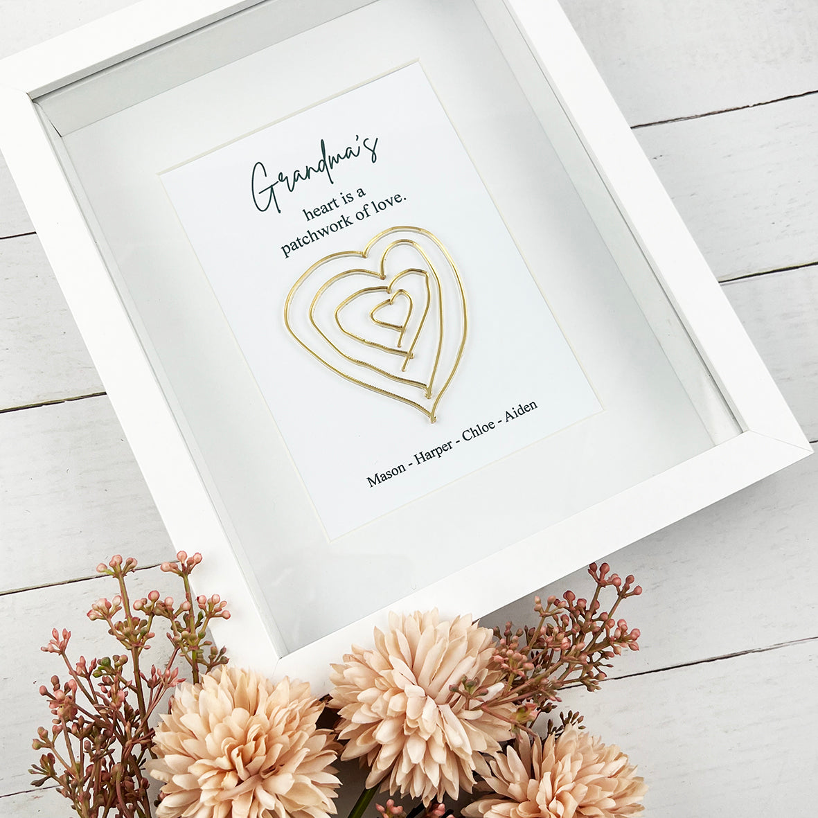 Personalised Heart Of Hearts Framed Print