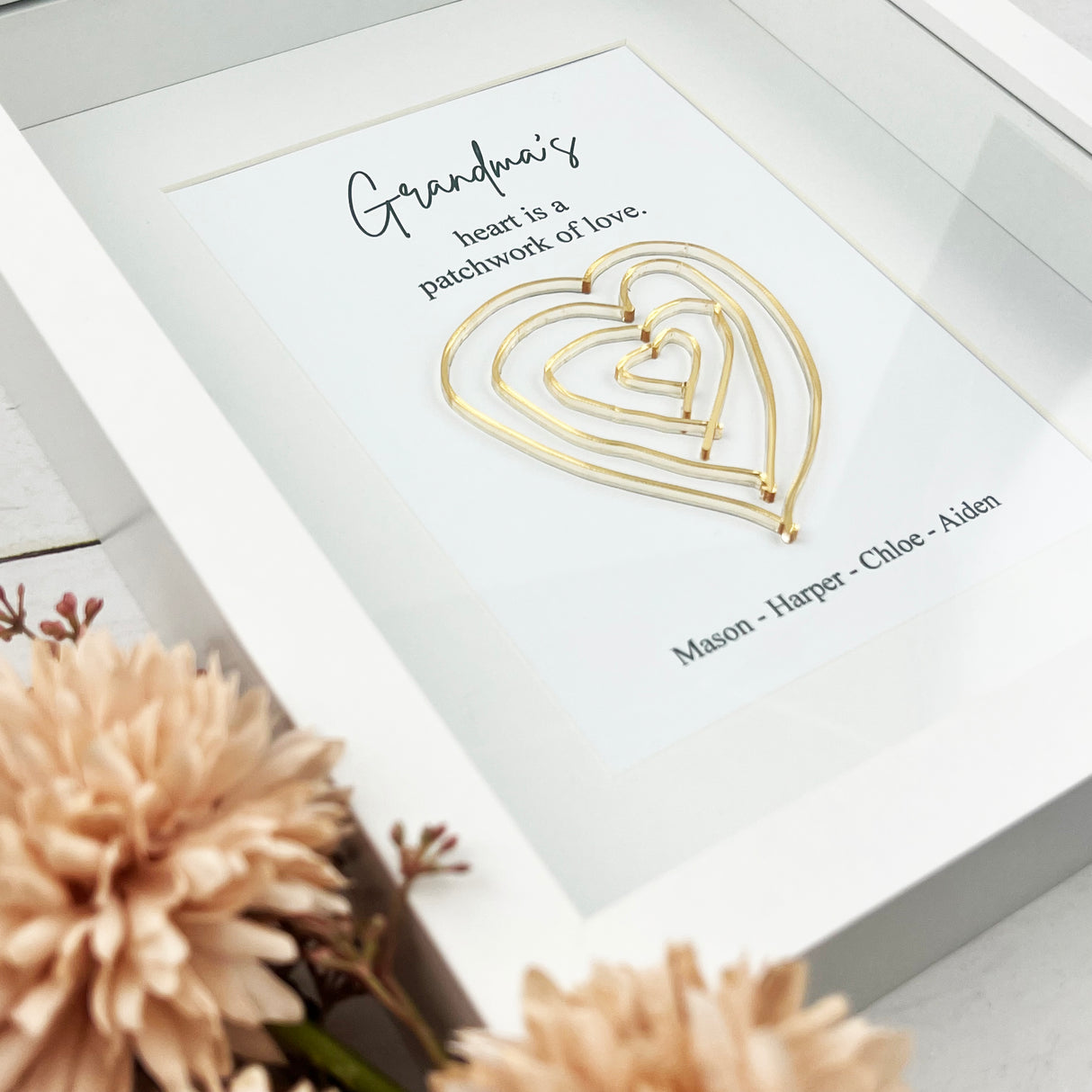 Personalised Heart Of Hearts Framed Print