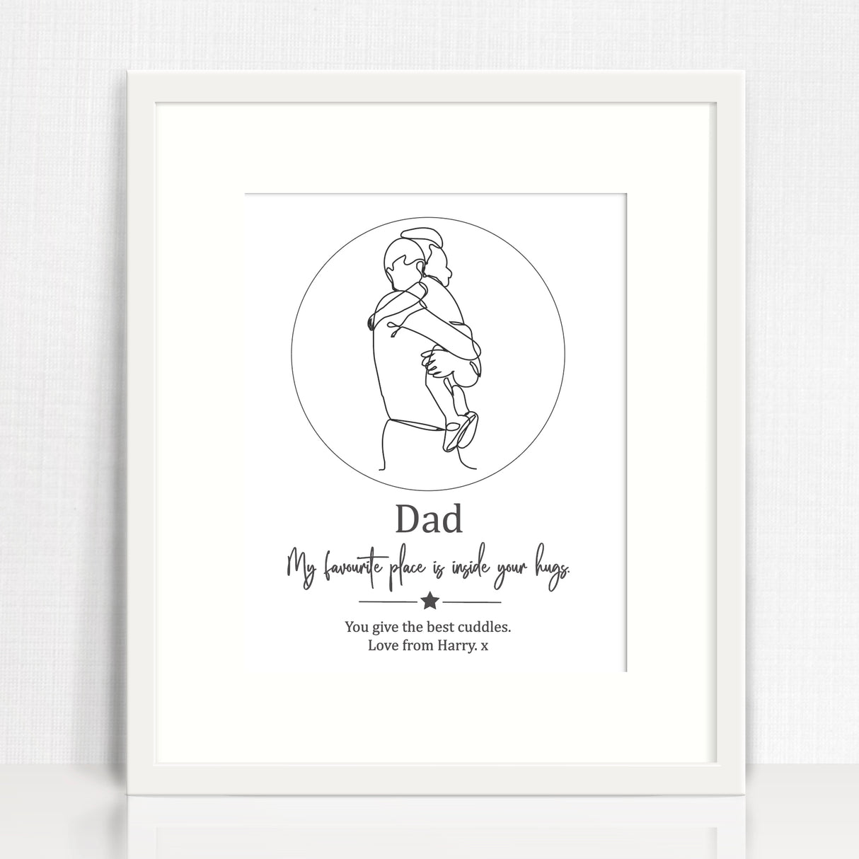 Line Illustration Personalised Prints (12 designs)