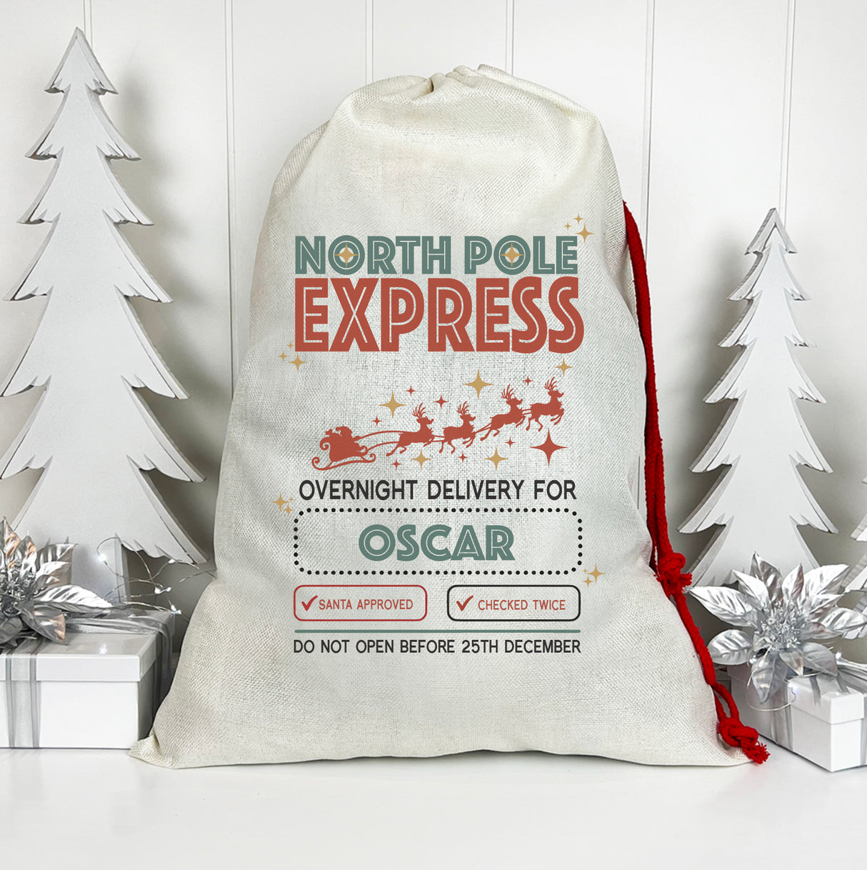 North Pole Express Santa Sack (Updated Design)