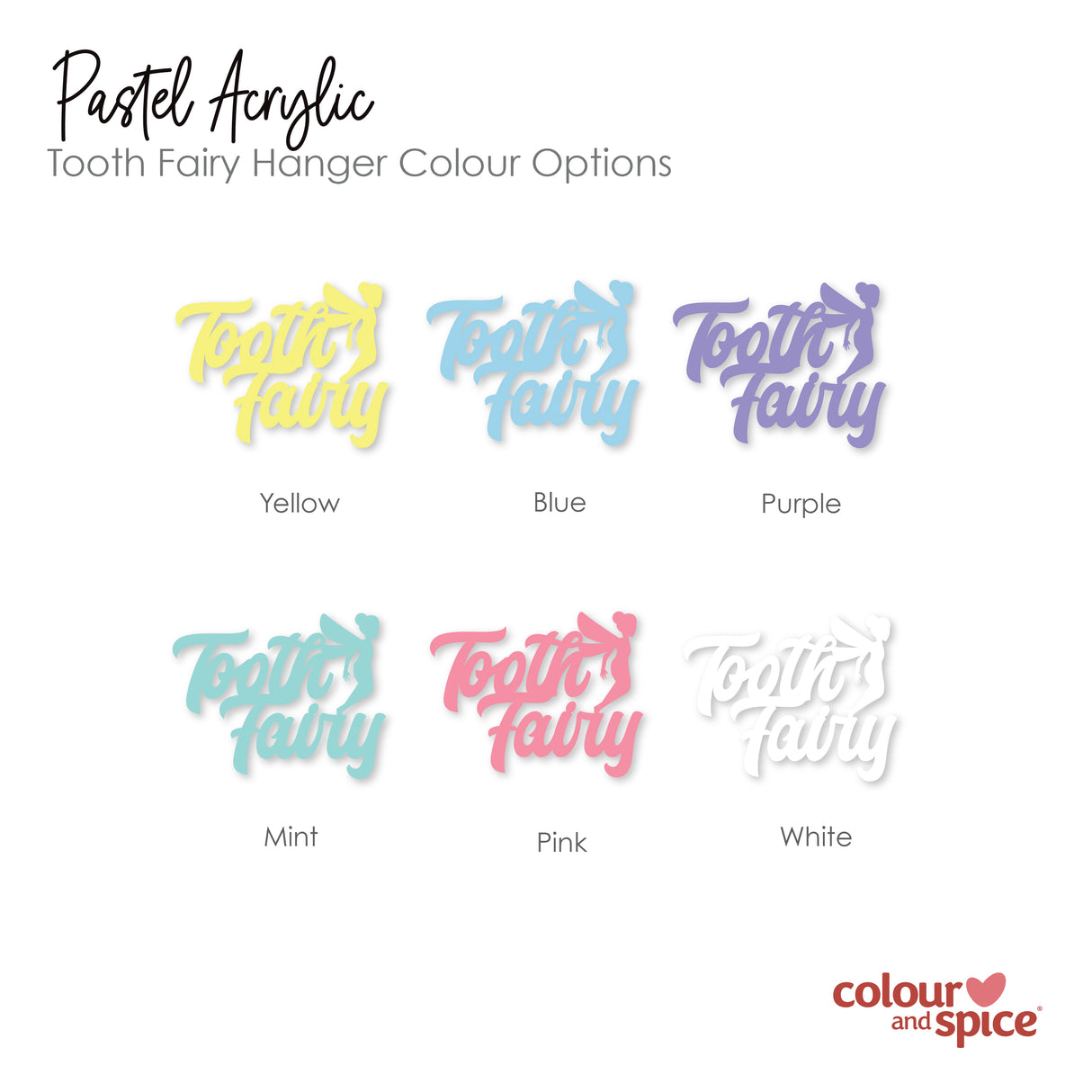 Personalised Tooth Fairy Hanger (6 colour options)