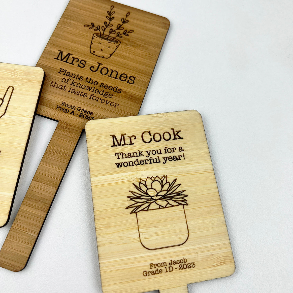 Thank You Teacher Planter Stick (4 designs)
