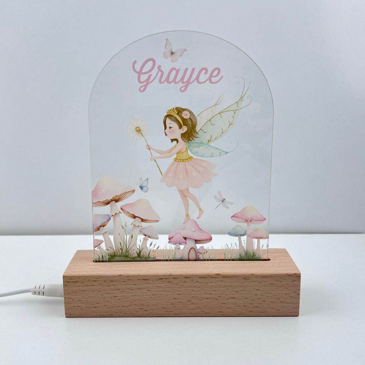Pretty Fairy Personalised Night Light