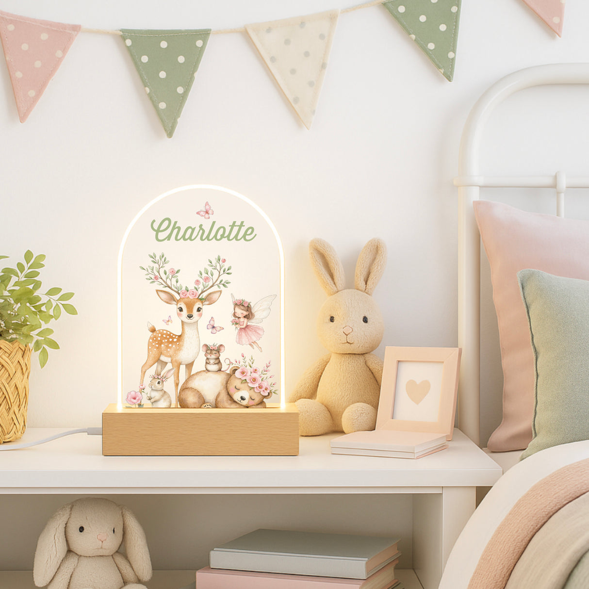 Rainforest Animals Personalised Night Light