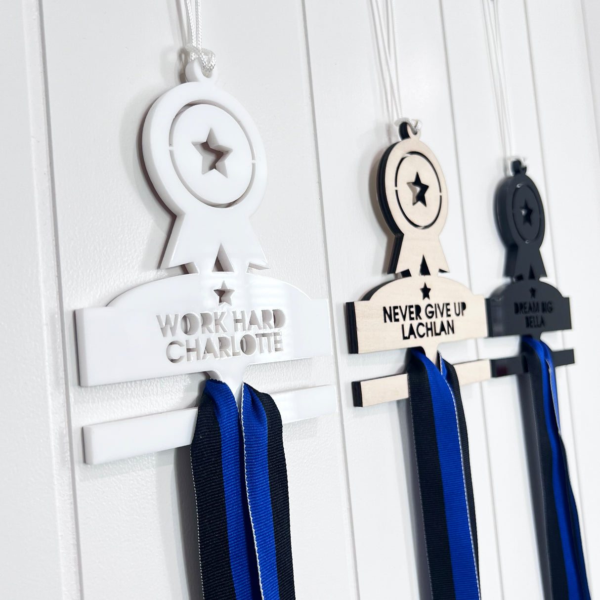 Personalised Single Medal Hanger (3 finishes)