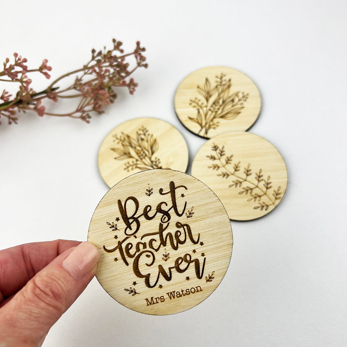 Best Teacher Set of 4 Magnets