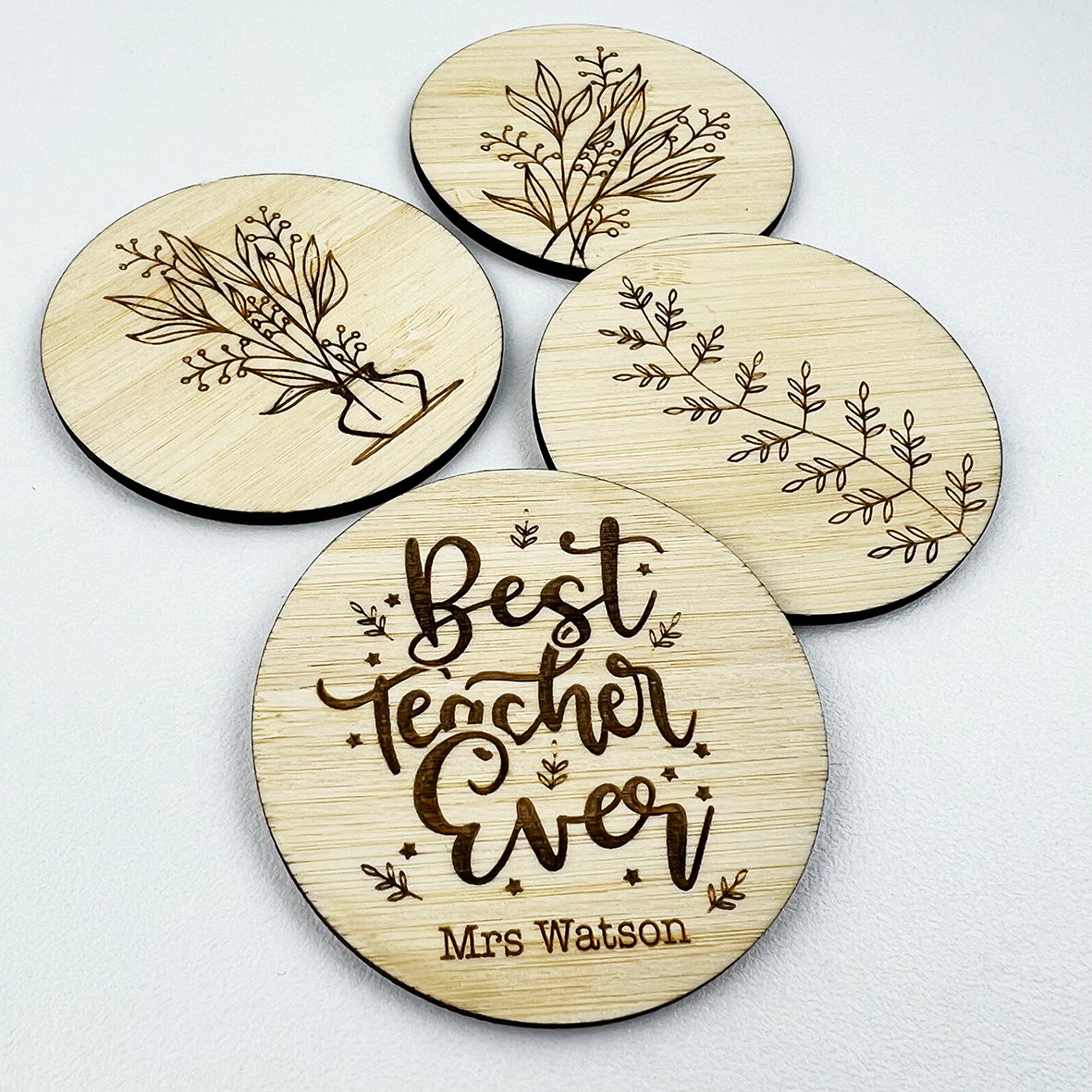 Best Teacher Set of 4 Magnets