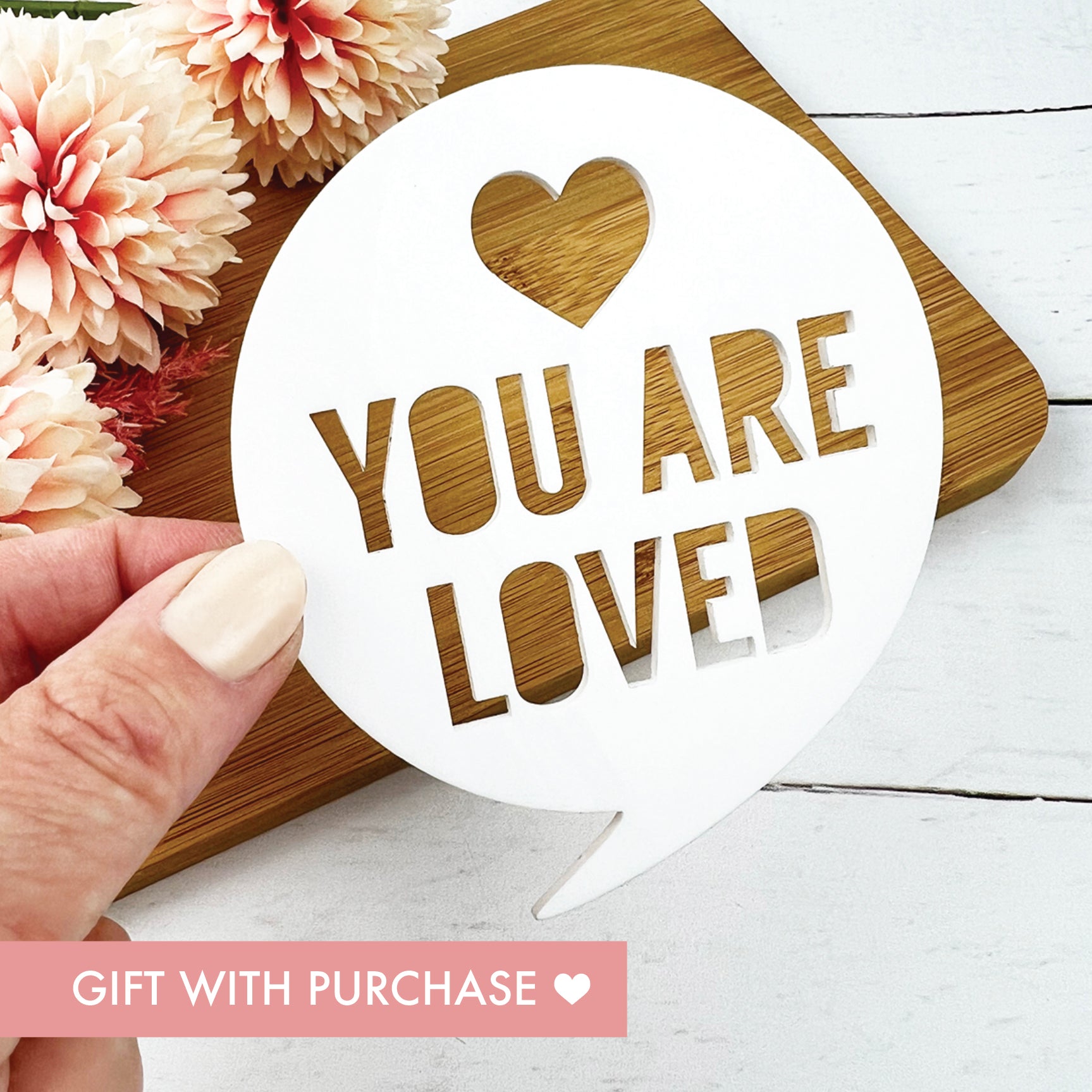 FREE 'You Are Loved' Stencil - Free with every purchase of $50+