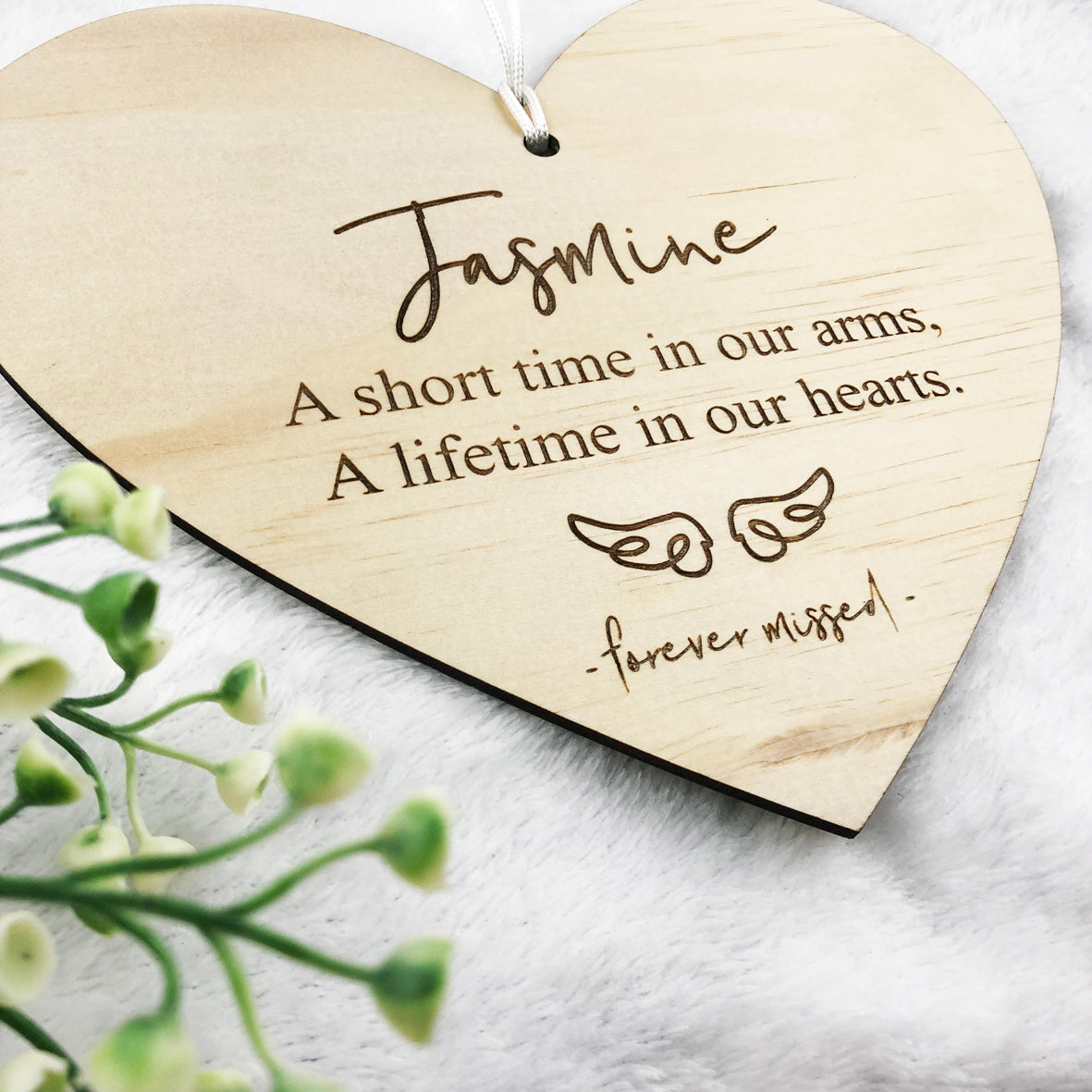 A Short Time In Our Arms Personalised Wall Plaque