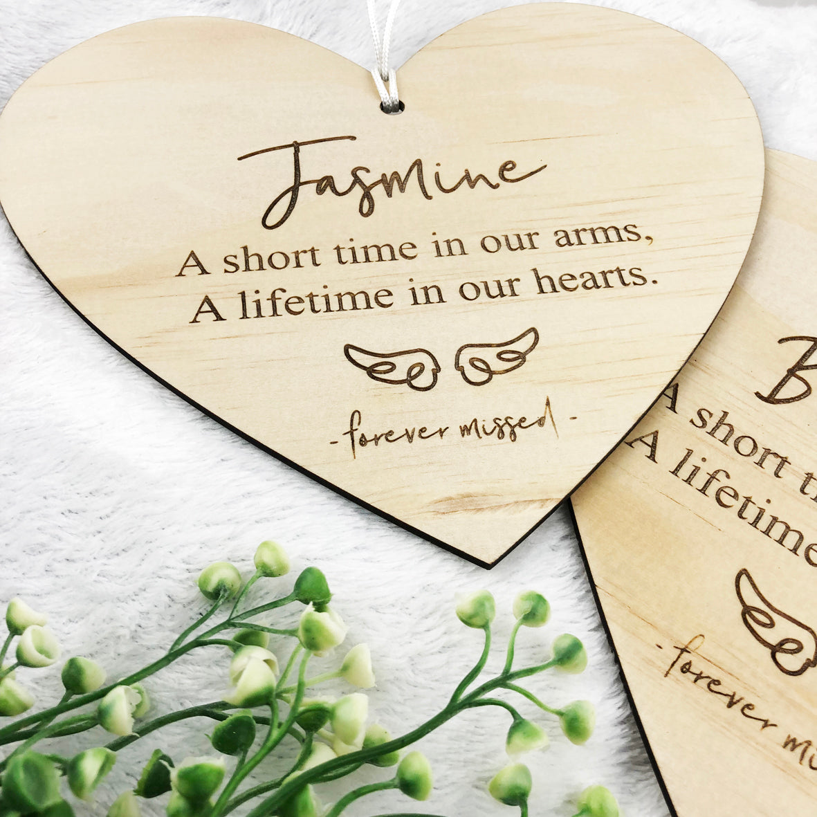 A Short Time In Our Arms Personalised Wall Plaque