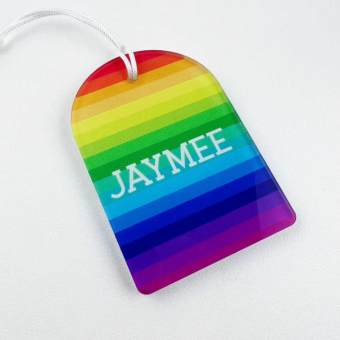 SALE! Arched Full Colour Bag Tags (names shown only)