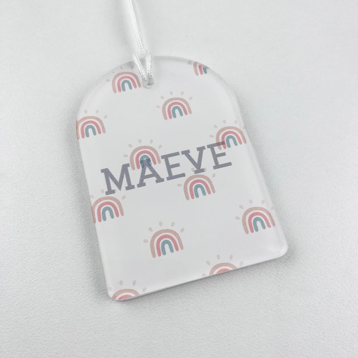 SALE! Arched Full Colour Bag Tags (names shown only)