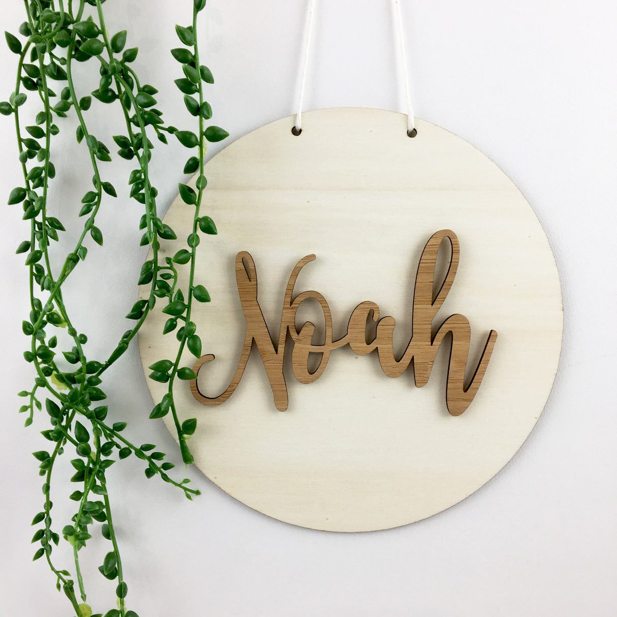Bamboo Script Name Wall Hanging