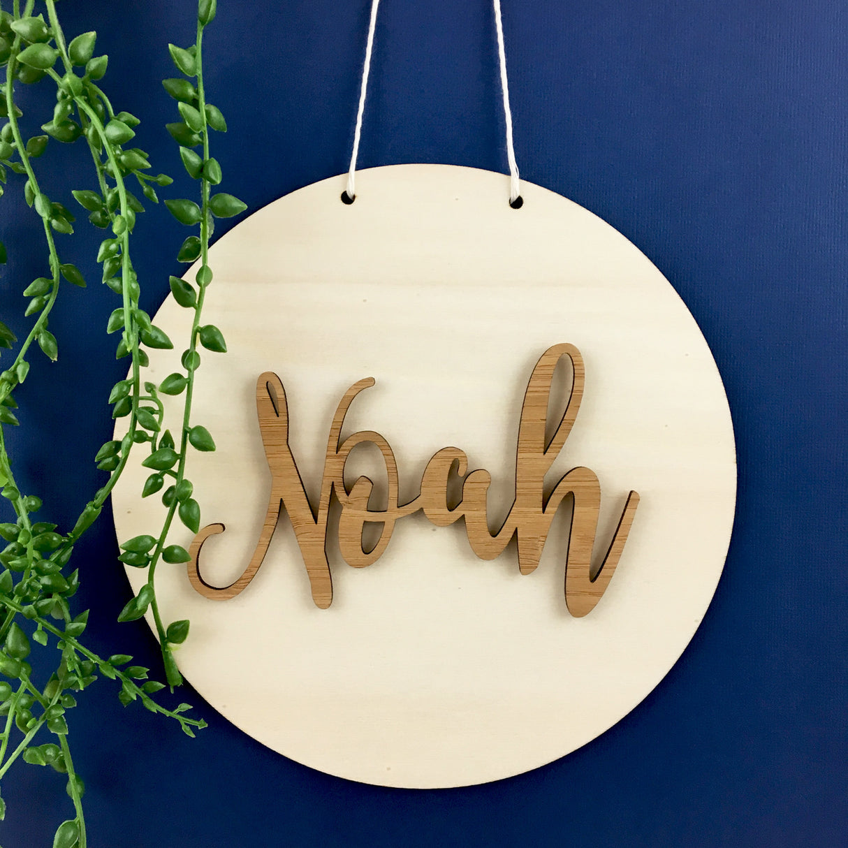 Bamboo Script Name Wall Hanging