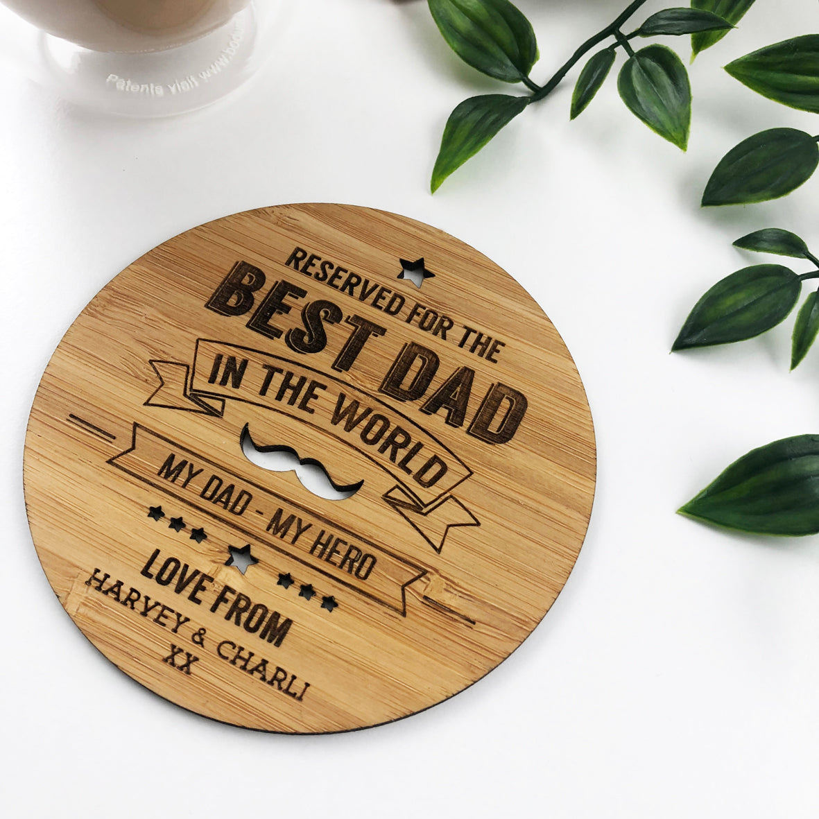 Best Dad In The World Drink Coaster