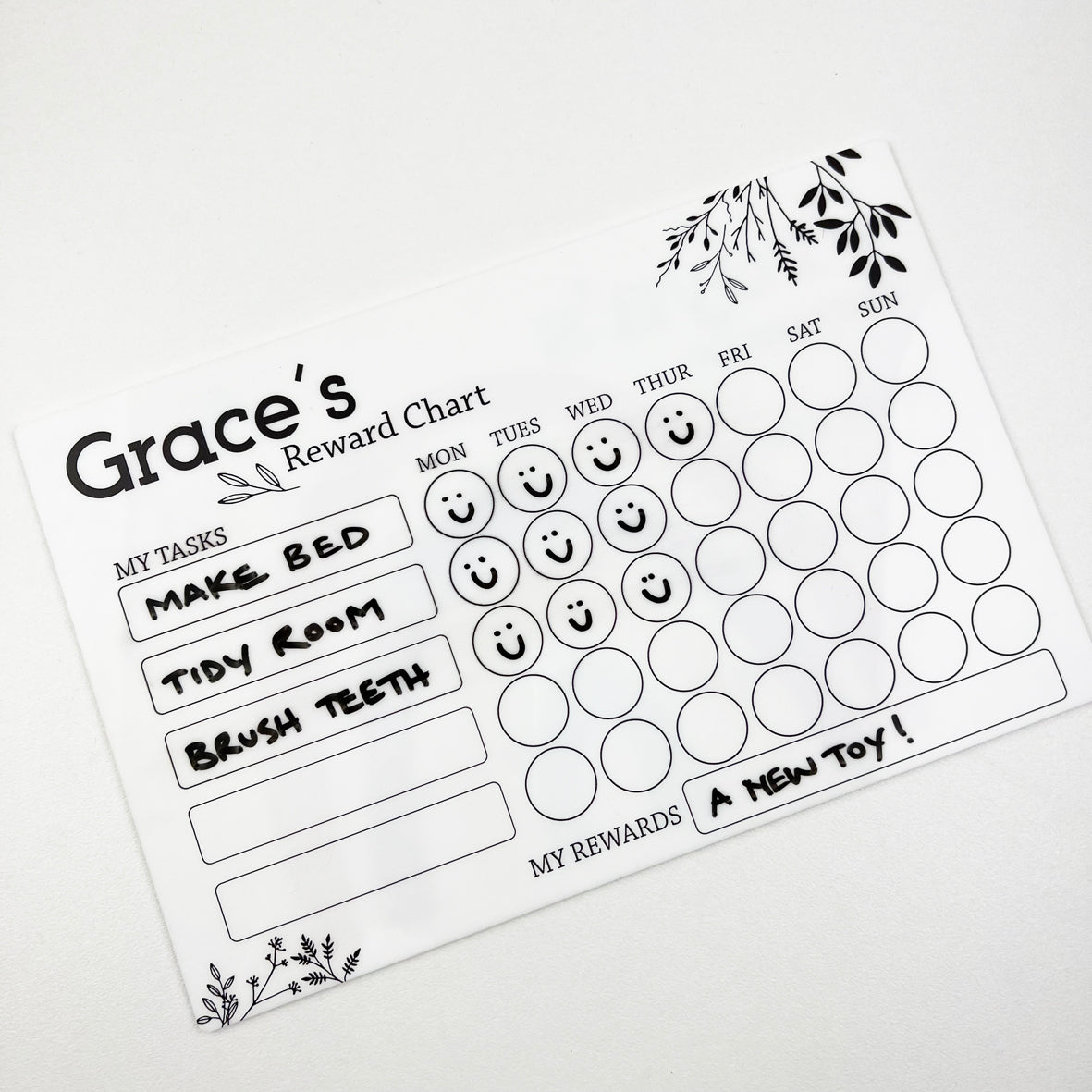 Botanicals Reward Chart