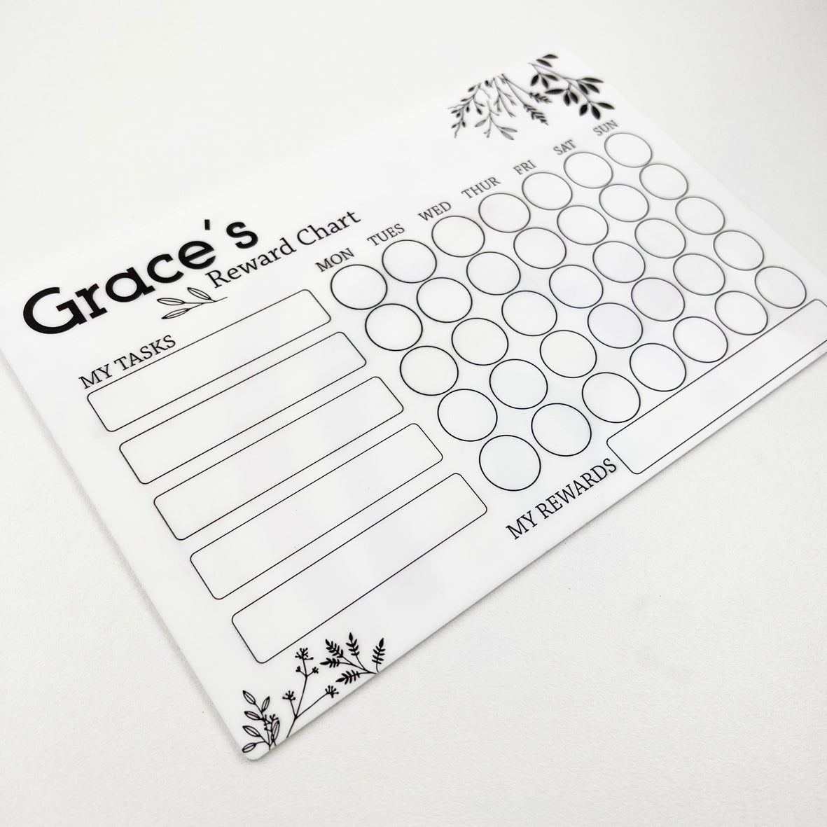 Botanicals Reward Chart