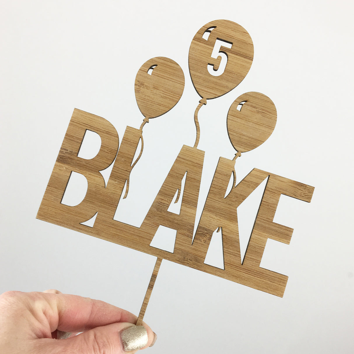 Bold Name Cake Topper