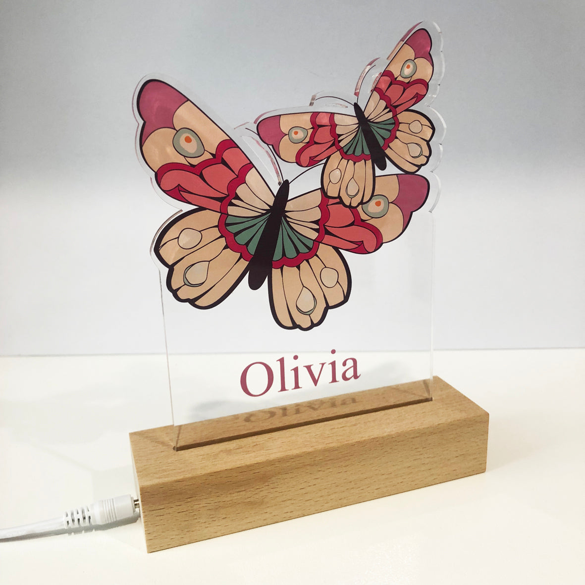Butterflies Personalised Night Light