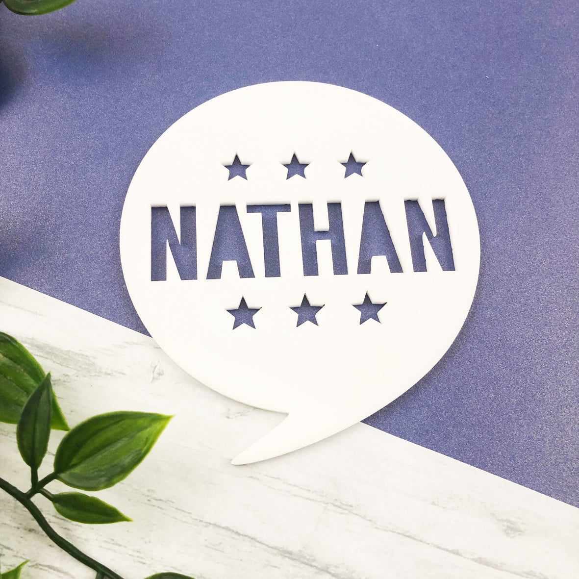 Personalised Star Coffee Name Stencil