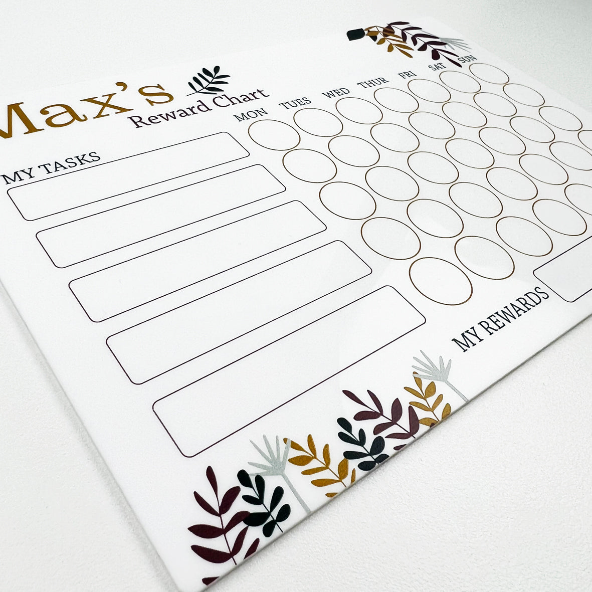 Earthy Nature Reward Chart