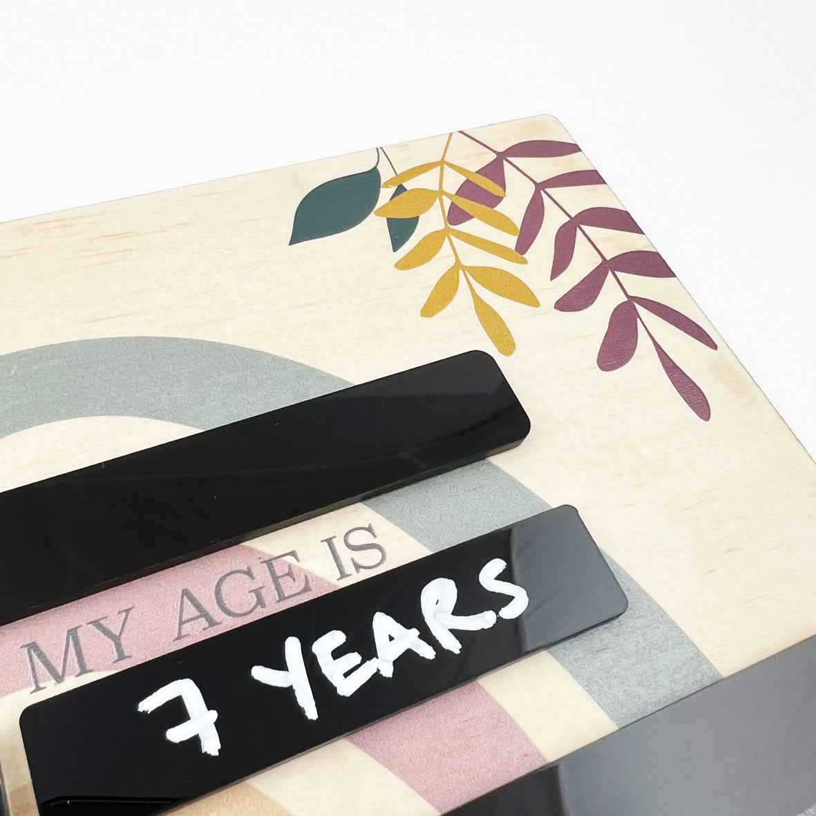 First Day Of Milestone Board - Earthy Boys (black)