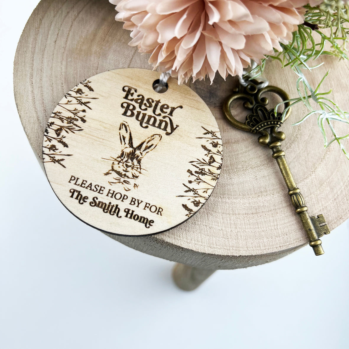 Personalised Vintage Easter Key & Keyring