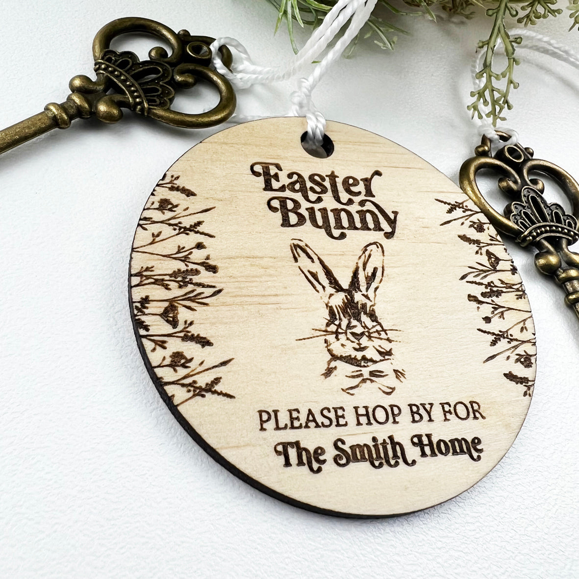 Personalised Vintage Easter Key & Keyring