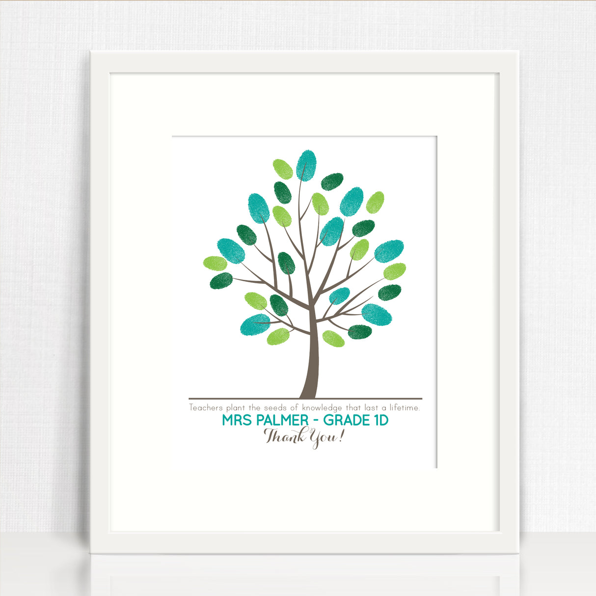 Teacher Finger Painted Tree (downloadable file)