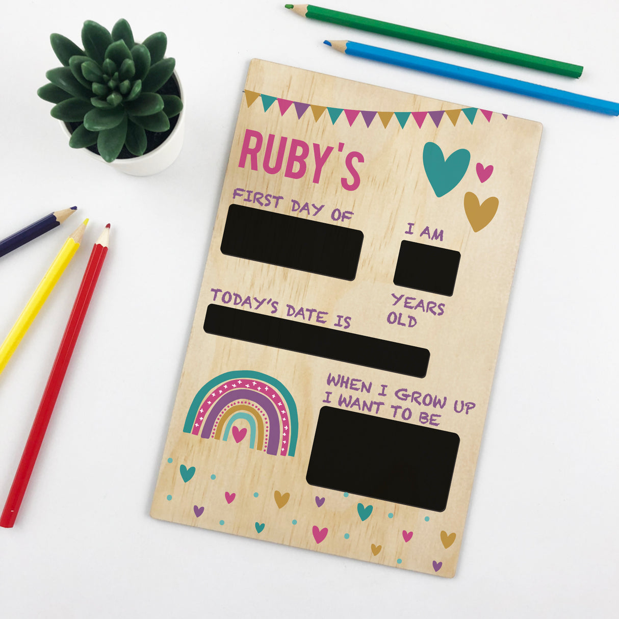 First Day Of Milestone Board - Rainbow Girls