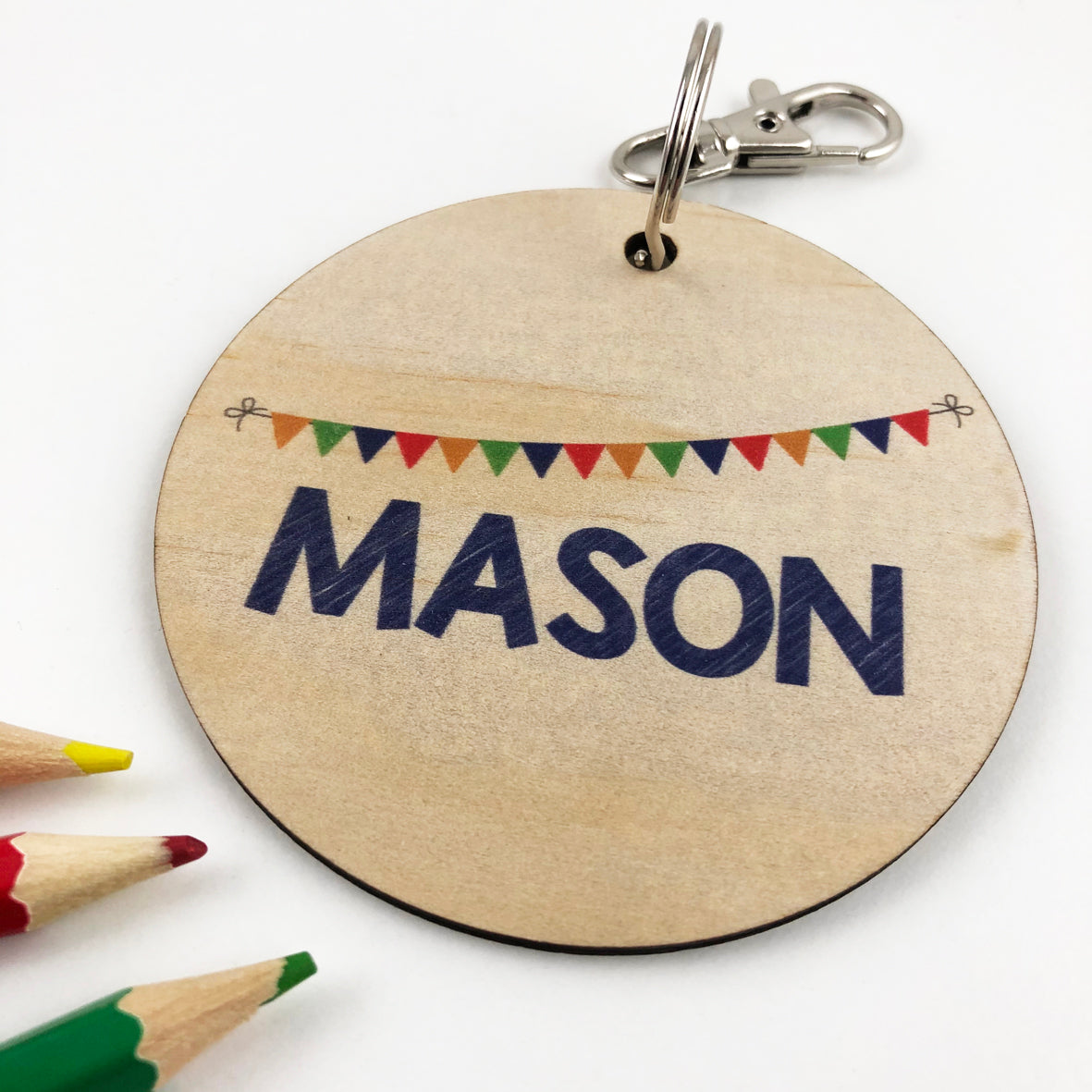 Bunting Personalised Bag Tag - Boys
